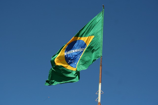 ブラジルの国旗の写真